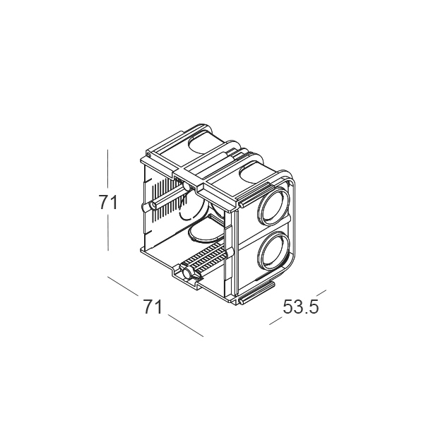 D.BOX.034.XX - Box da incasso standard 502