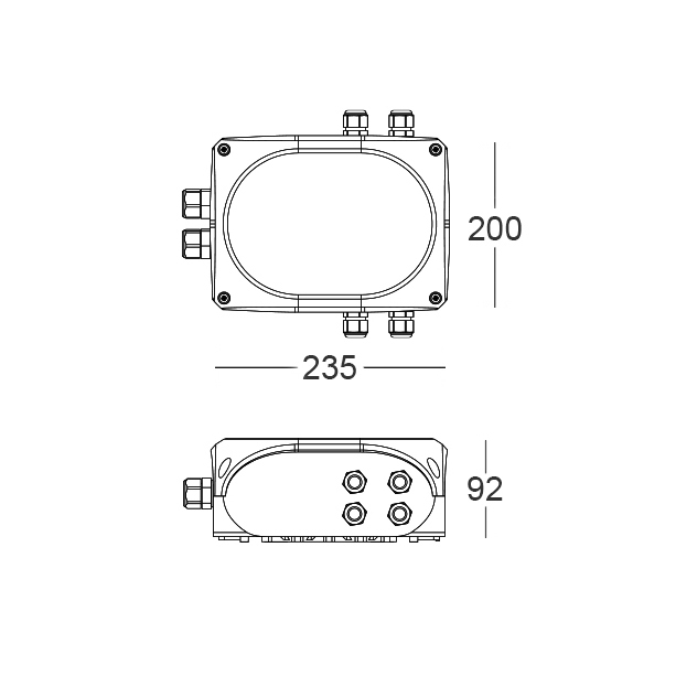 HUB.700.001.CA - Hub 700mA IP66<br>CASAMBI con driver 60W IP20