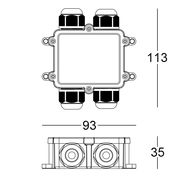 KIT.051 - Kit Casambi 220V Triac 250W max IP68 4Ways